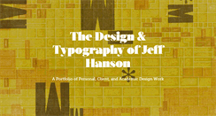 Desktop Screenshot of jeffhansondesign.com